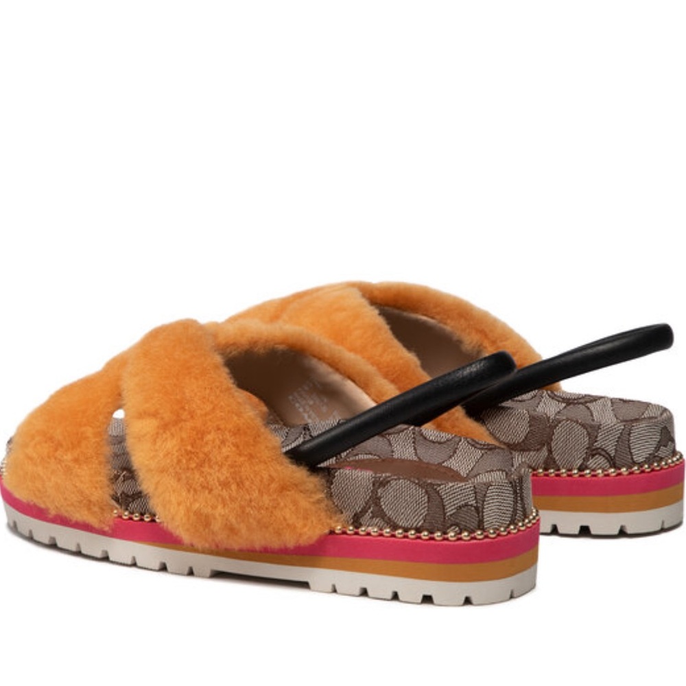 Coach Tally Shearling Sandal - Picture 5 of 9